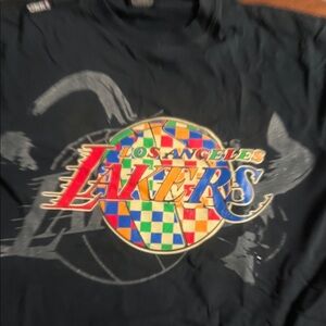 Unk Los Angeles Lakers Kids Long Sleeve Tee - Black Multi